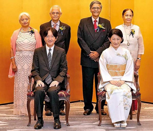 Blue Planet Laureate Professor Mohan Munasinghe felicitated by Royalty in Japan