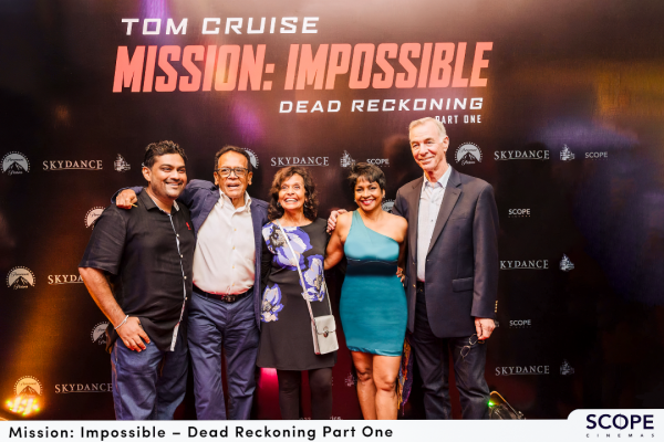 At the World Premiere of MISSION IMPOSSIBLE in Colombo, Sri Lanka Chandran and Nihara Rutnam, Rene and Iswari CamouRene and Iswari Camo