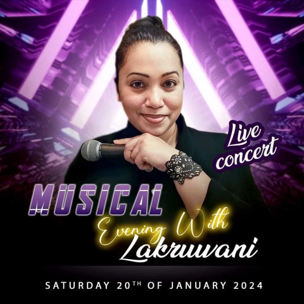 A Musical Evening with Lakruwani Saturday January 20th, 2023