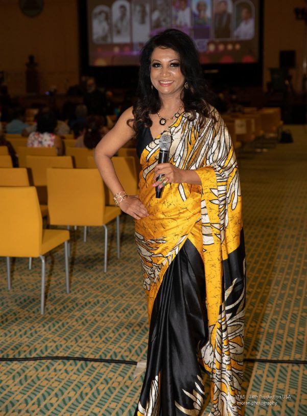 Sajee Perera (AKA Sajee Pe) has acted as Master of Ceremonies for many functions in Los Angeles, Shows, Sri Lanka Day and Sri Lanka Association functions and Dances (She is very popular and is the best in the field)