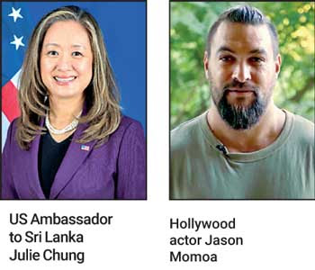 Julie Chung Invites Aquaman Star
Jason Momoa to Explore Sri Lanka’s Environmental Efforts 