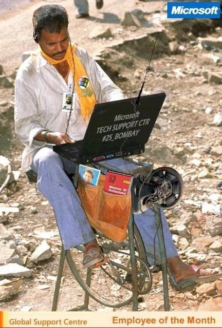 Microsoft Tech Support in Bombay, India

(Have you talked to him recently?)
