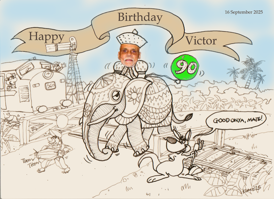 Victor Melder of Melbourne, Australia Celebrates 90th Birthday (In 1993, the Government of Sri Lanka bestowed on Victor the National Title ‘Sri Lanka Ranjana’, in recognition of his then twenty five years meritorious service to Sri Lanka in Australia.) 