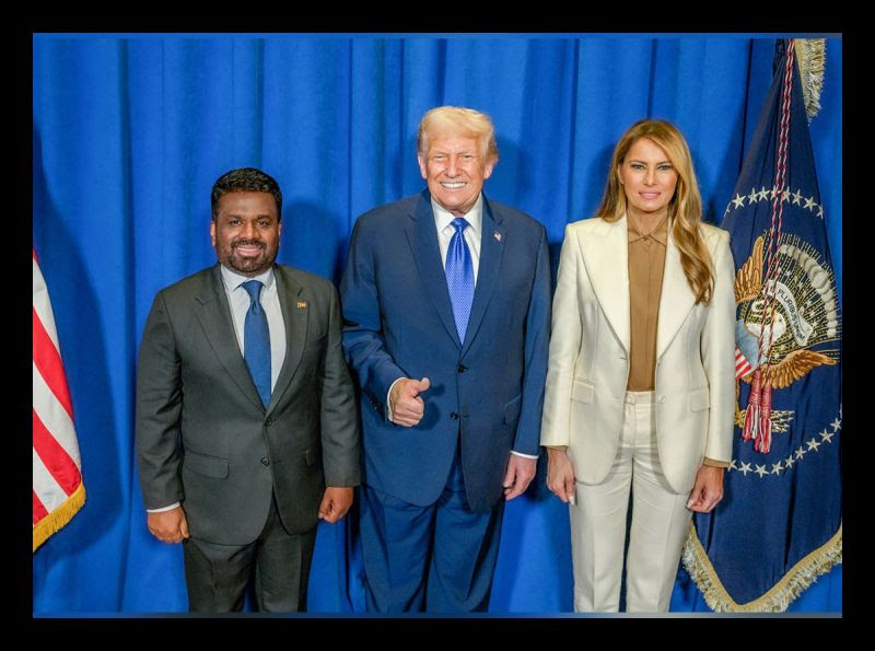 President Anura Kumara Dissanayake attended the special dinner reception hosted by US President Donald Trump and the First Lady on the 23rd September at the Lotte New York Palace Hotel, in honor of the heads of state who had arrived in New York to participate in the 80th Session of the United Nations General Assembly. On this occasion, President Donald Trump extended a very warm welcome to President Anura Kumara Dissanayake. Following a cordial exchange, the two leaders also posed together for a photograph.